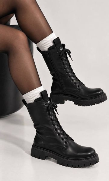 Ботинки женские Trendy зимние 38 черные (P1026-1) 4251 фото