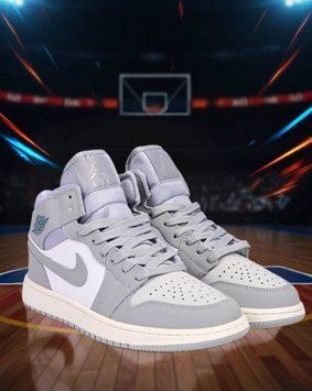 Кроссовки мужские Nike Air Jordan кожаные 41 серые (A0919-20) 3467 фото