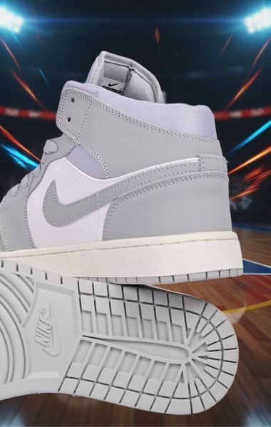 Кроссовки мужские Nike Air Jordan кожаные 41 серые (A0919-20) 3467 фото
