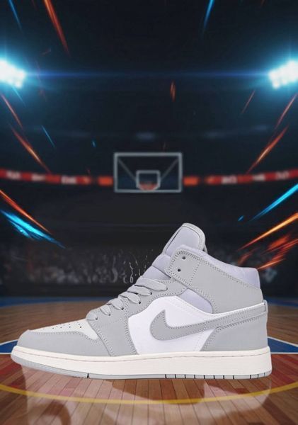 Кроссовки мужские Nike Air Jordan кожаные 41 серые (A0919-20) 3467 фото