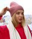Шапка жіноча Fashion біні зимова темно-пудрова 75762577 фото 2