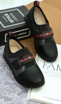 Мокасины подростковые Lilin Shoes 32 черные 88404973 фото