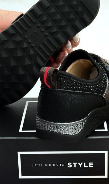 Мокасини підліткові Lilin Shoes 32 чорні 88404973 фото