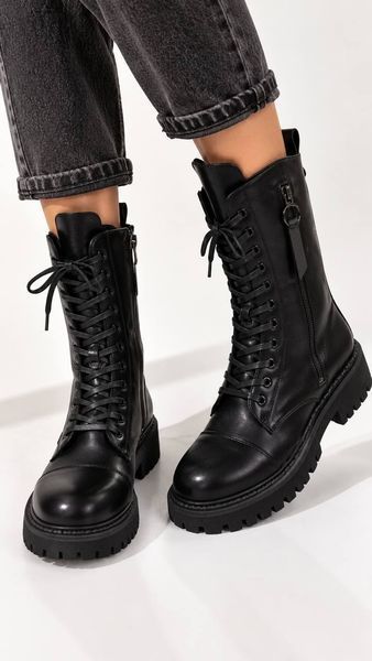 Черевики жіночі Trendy зимові 36 чорні (P1023-1) 4259 фото