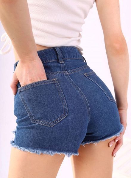 Шорты женские Fashion джинсовые короткие 25 синие 63479620 фото