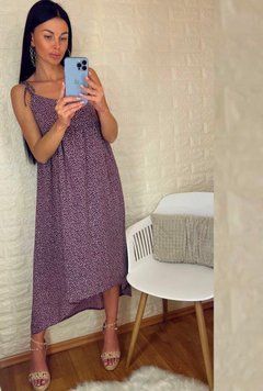 Платье женское Fashiontema летнее в цветочек 42-48 бордовое 82681340 фото