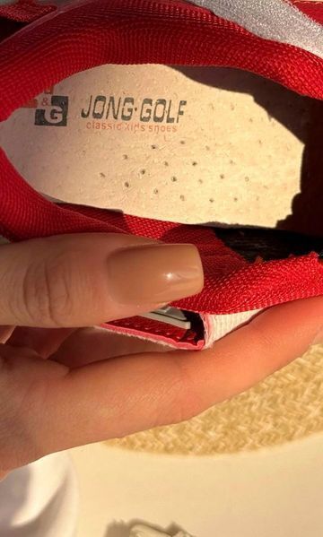 Кроссовки детские Jong Golf лямка 23 красные 863 фото