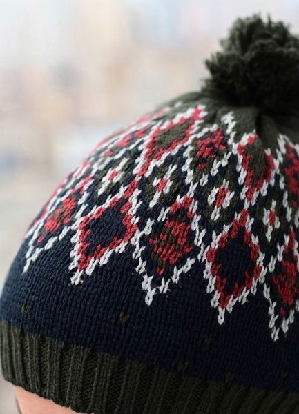 Шапка підліткова з візерунком 52-56 хакі 75842176 фото