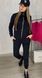Костюм спортивний Fashion Look на флісі 46 чорний 4179 фото 1