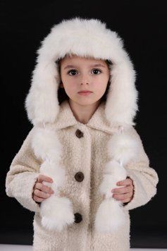 Шапка ушанка детская Matador с мехом 8-12 лет 55 см белая 58955988 фото