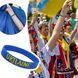 Браслет силиконовый патриотический Ukraine Украина голубой 67047942 фото 2