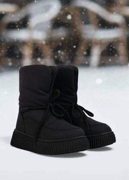 Дутики подростковые Bessky зимние 32 черые 3269 фото