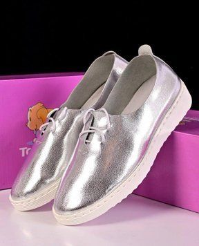 Туфли мокасины детские подростковые Tom.M 36 серебро 62616071 фото