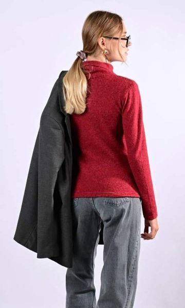 Гольф женский Trendy M бордовый 1816 фото