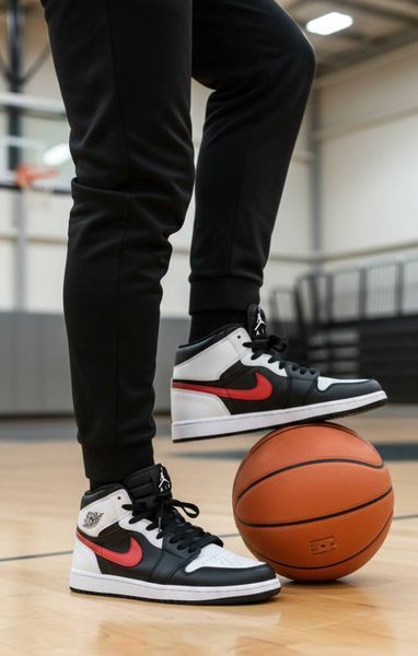 Кроссовки мужские Nike Air Jordan кожаные 41 разноцветные (A0919-6) 3457 фото
