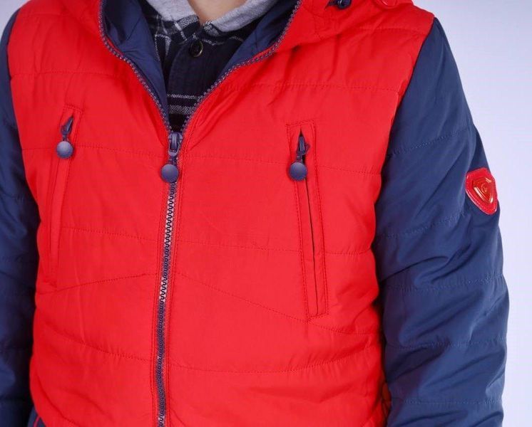 Куртка дитяча підліткова Black&Red 128 синьо-червона 82955416 фото